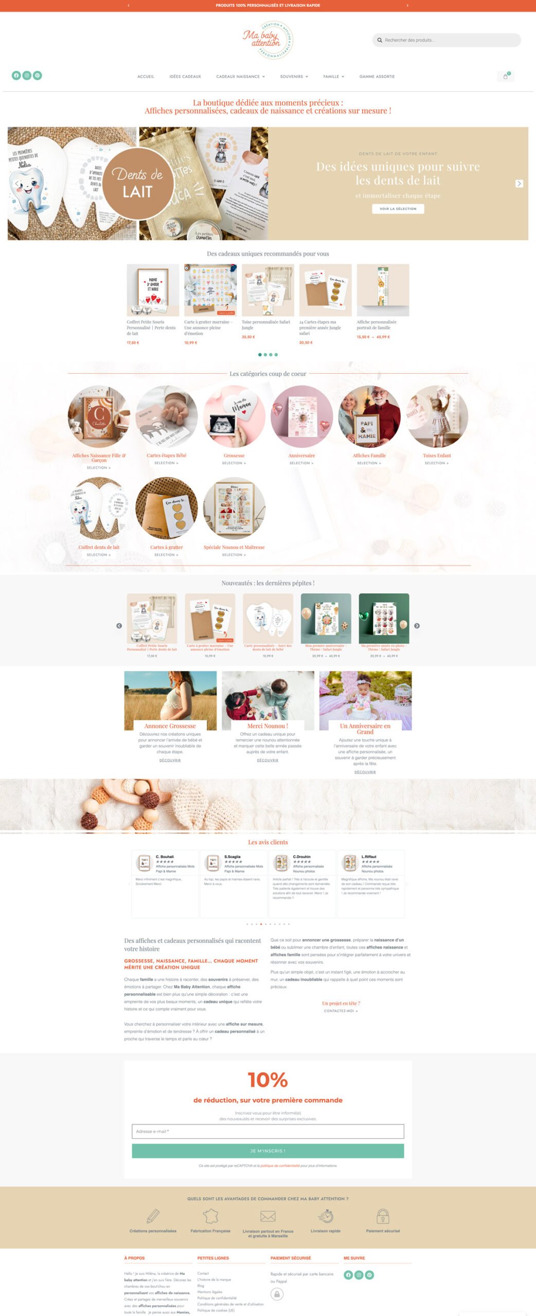page-accueil-site-e-commerce-ma-baby-attention