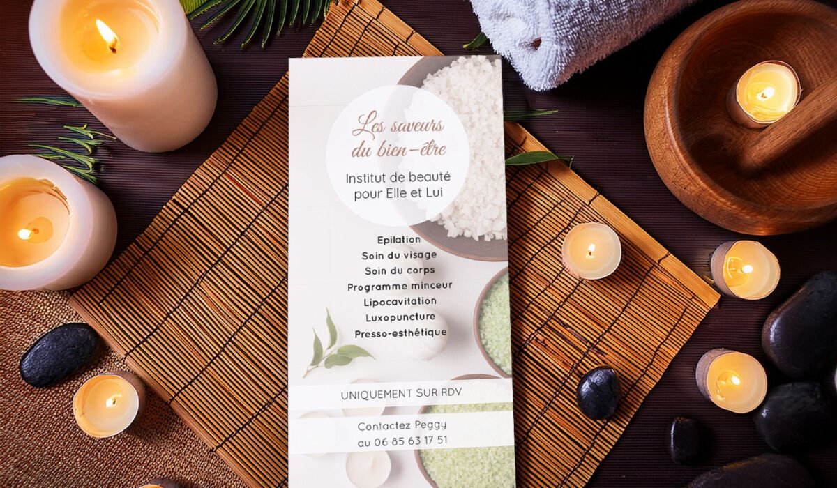 Institut de beauté Elle et Lui Flyer dépliant