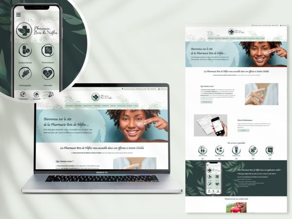 Projet-pharmacies Design application mobile et site internet pharmacie